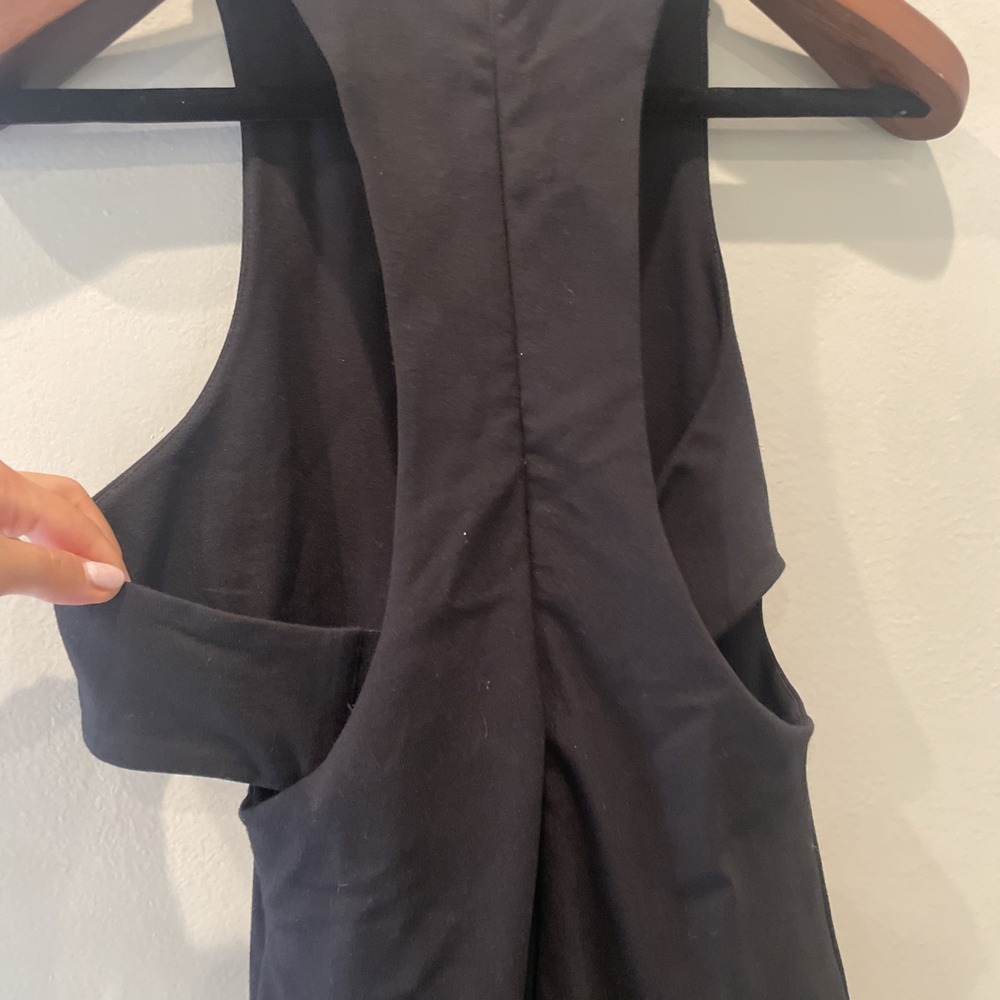 Alexander Wang Black Jersey/Rayon Halter Neck Waist Cutouts Midi Dress - Picture 5 of 8